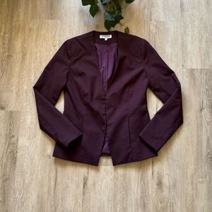 Of Mercer Virgin Wool Blend Blazer Burgundy 2